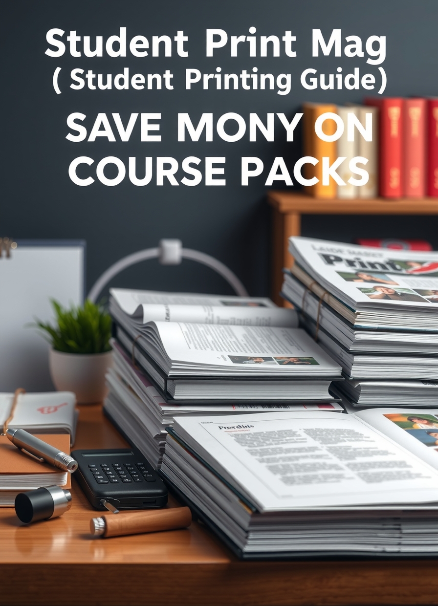 Student and Campus Printing: student printing guide save money on course packs illustration 6.
