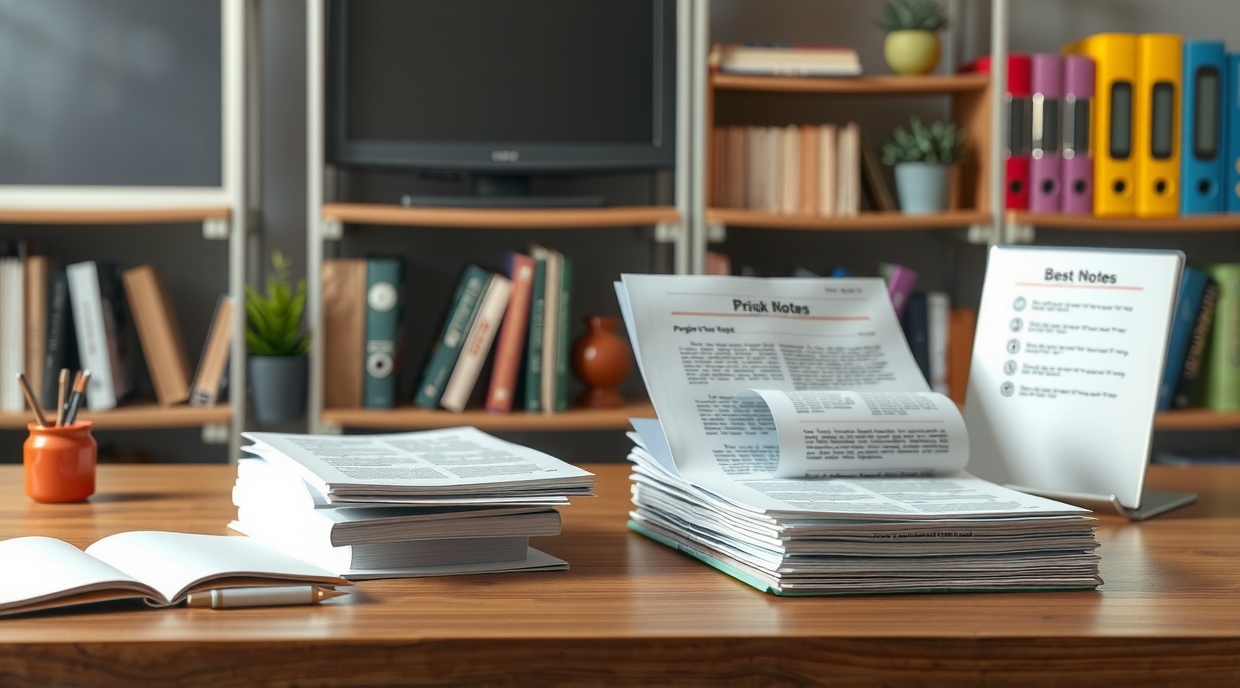 Student and Campus Printing: print lecture notes and study packets illustration 1.