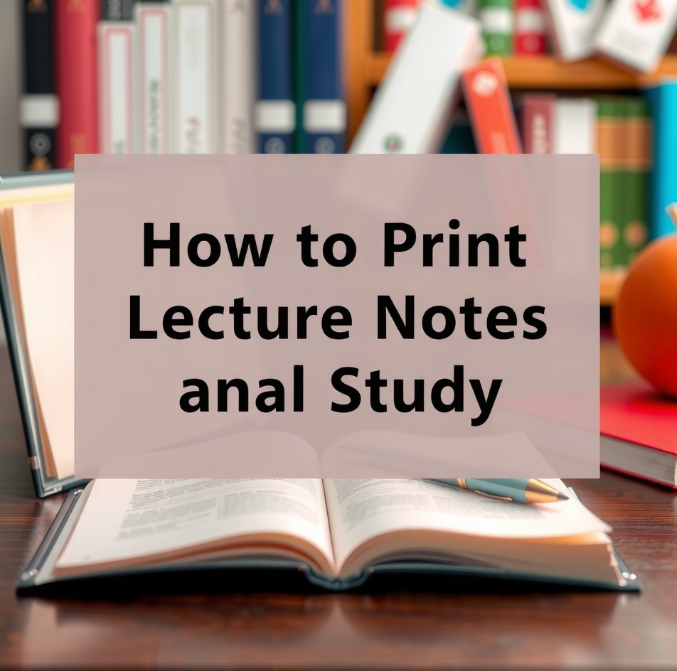 Student and Campus Printing: print lecture notes and study packets illustration 4.