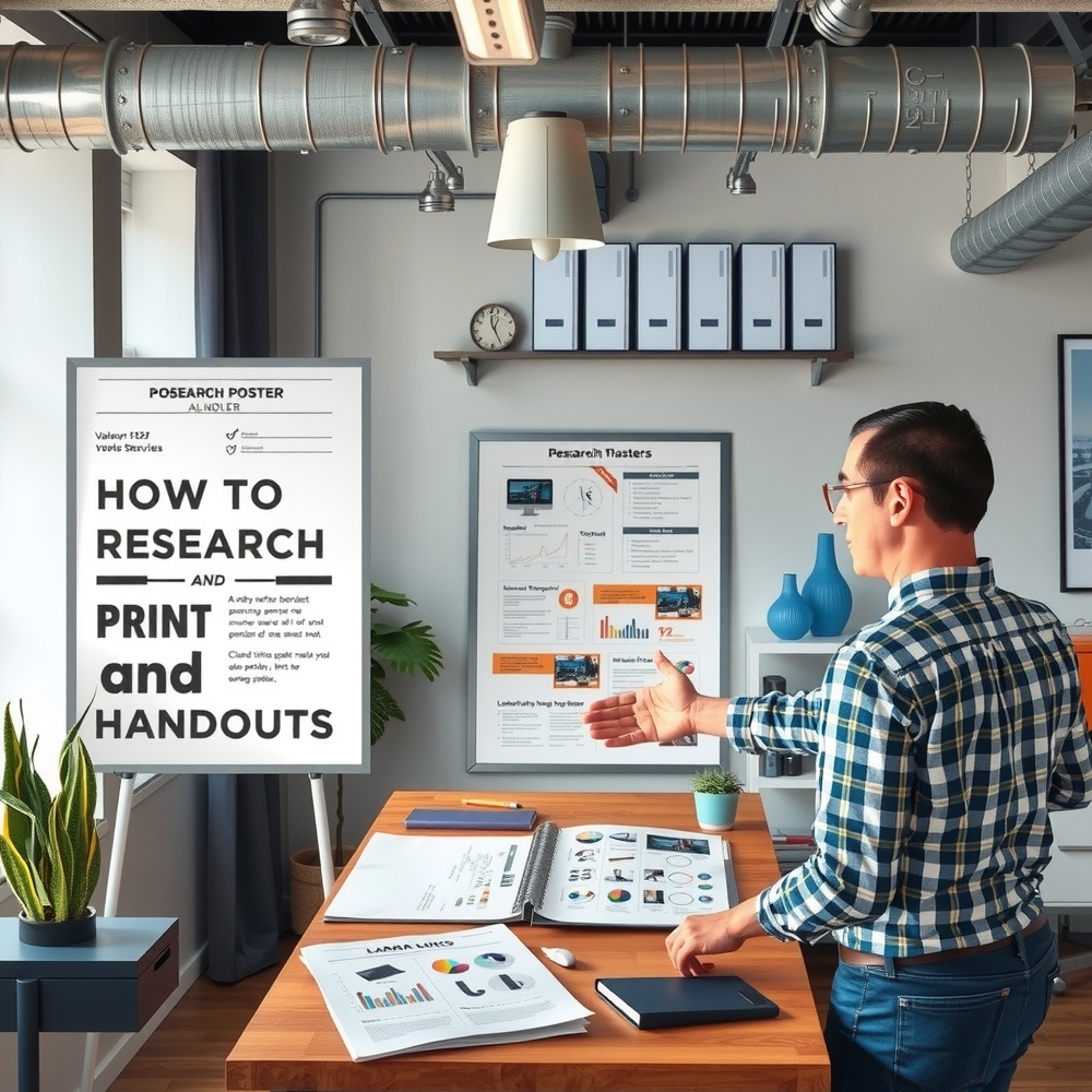 Student and Campus Printing: print research posters and handouts illustration 5.