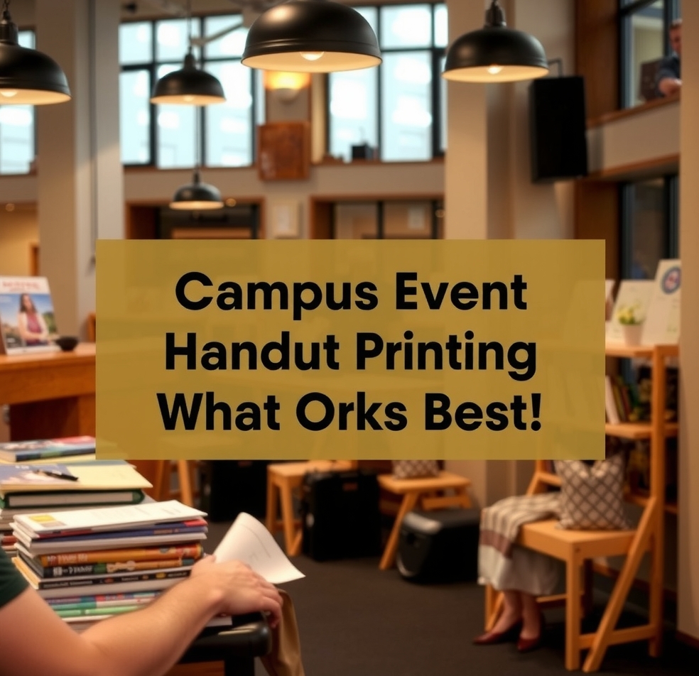 Student and Campus Printing: campus event handout printing what works best illustration 4.
