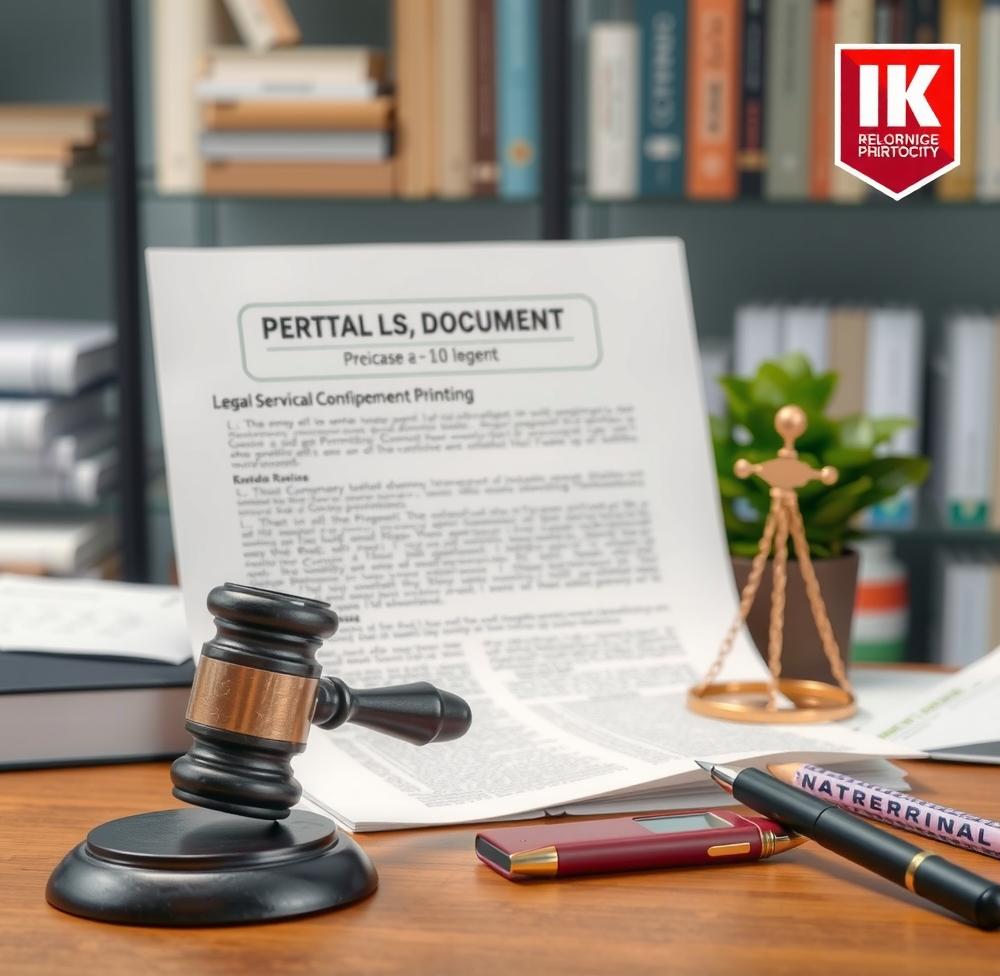 Legal Document Printing: legal document printing clean clear compliant illustration 4.