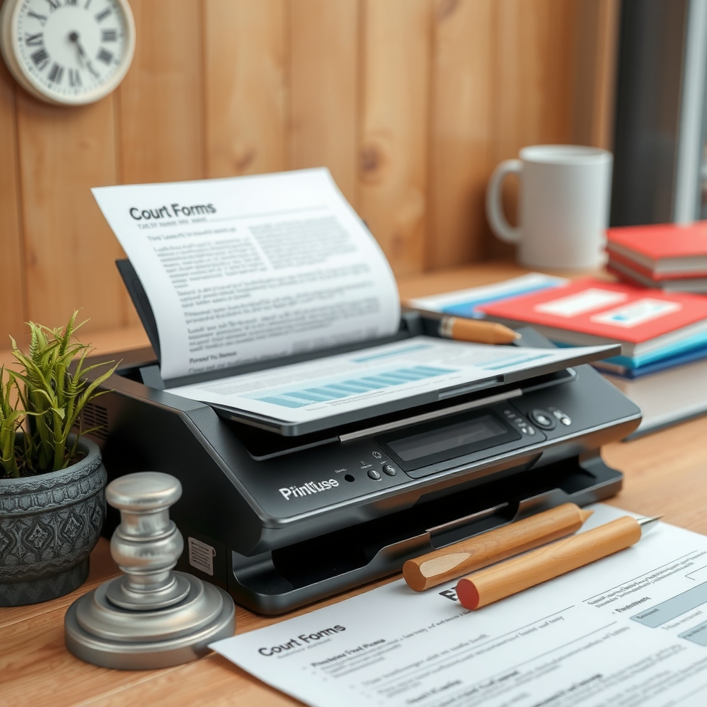 Legal Document Printing: print court forms correctly illustration 3.