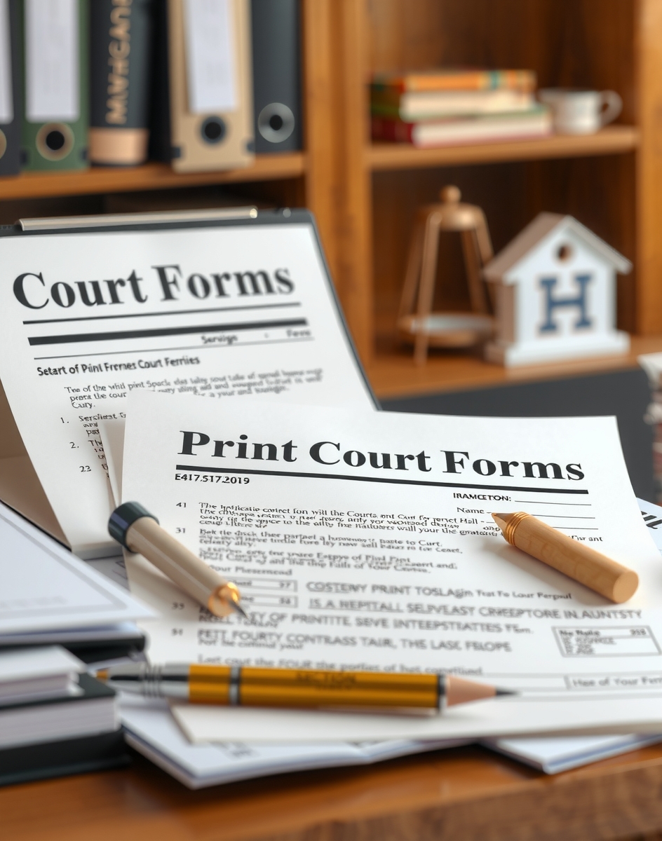 Legal Document Printing: print court forms correctly illustration 4.