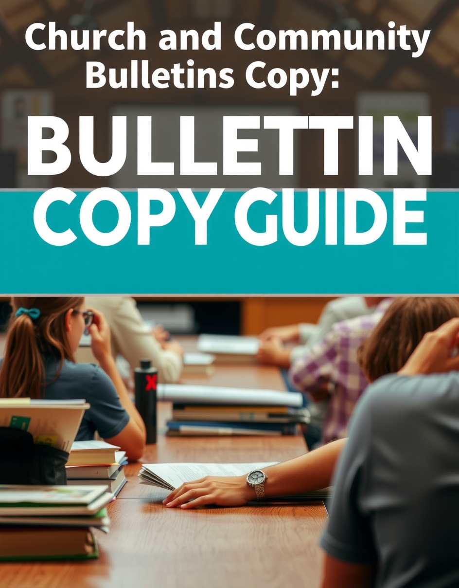 Industry and Team Use Cases: church and community bulletin copy guide illustration 5.