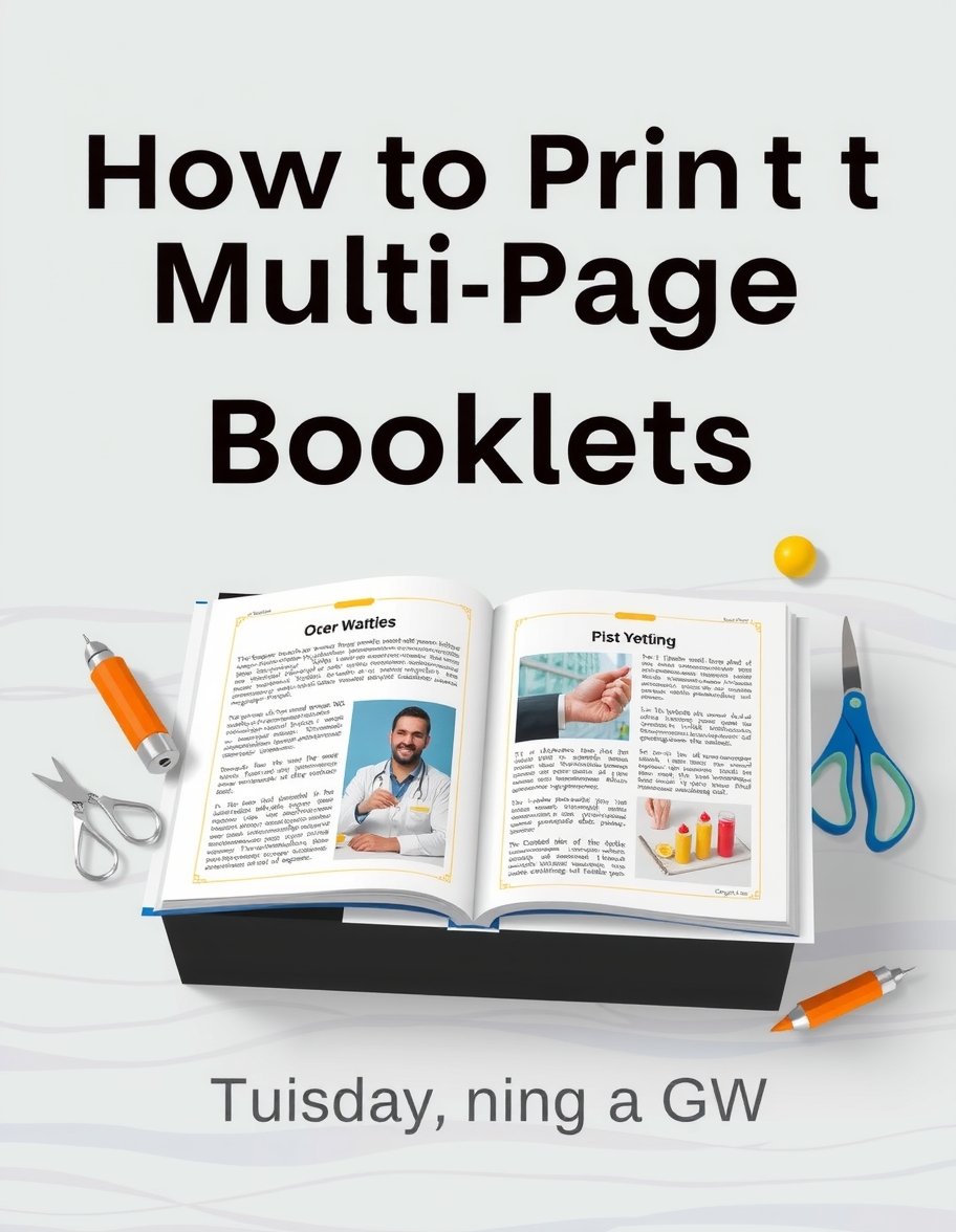 Multi-Page and Finishing Decisions: print multi page booklets step by step illustration 6.