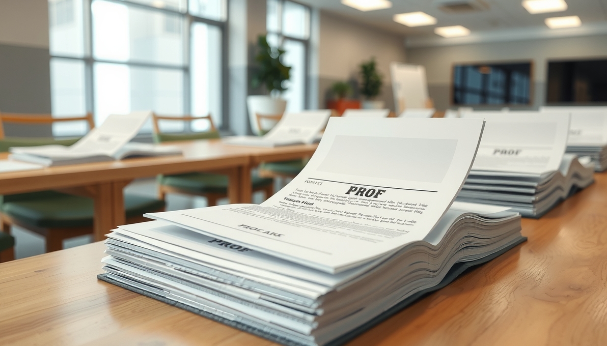 Multi-Page and Finishing Decisions: stapled packet printing for meetings illustration 2.