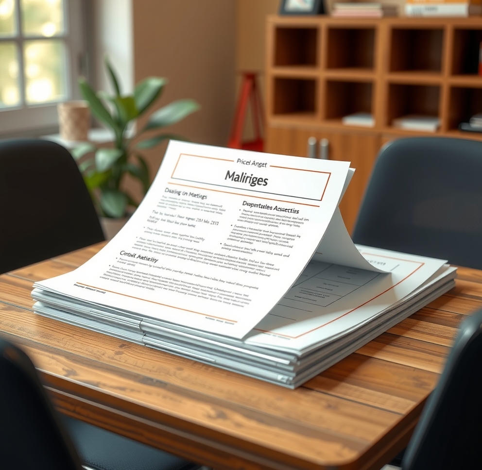 Multi-Page and Finishing Decisions: stapled packet printing for meetings illustration 4.