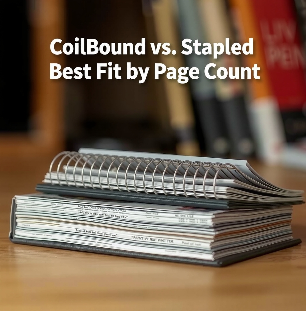 Multi-Page and Finishing Decisions: coil bound vs stapled best fit by page count illustration 5.
