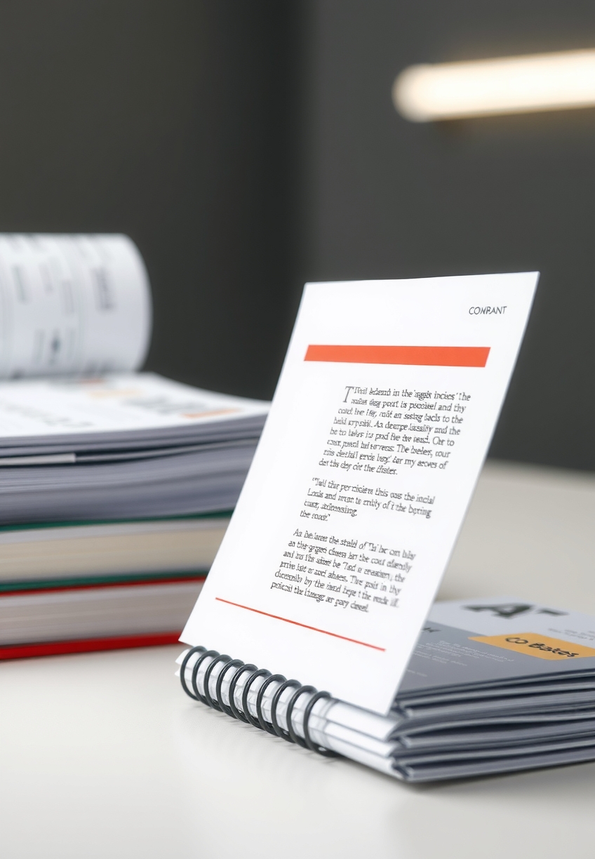 Multi-Page and Finishing Decisions: coil bound vs stapled best fit by page count illustration 6.