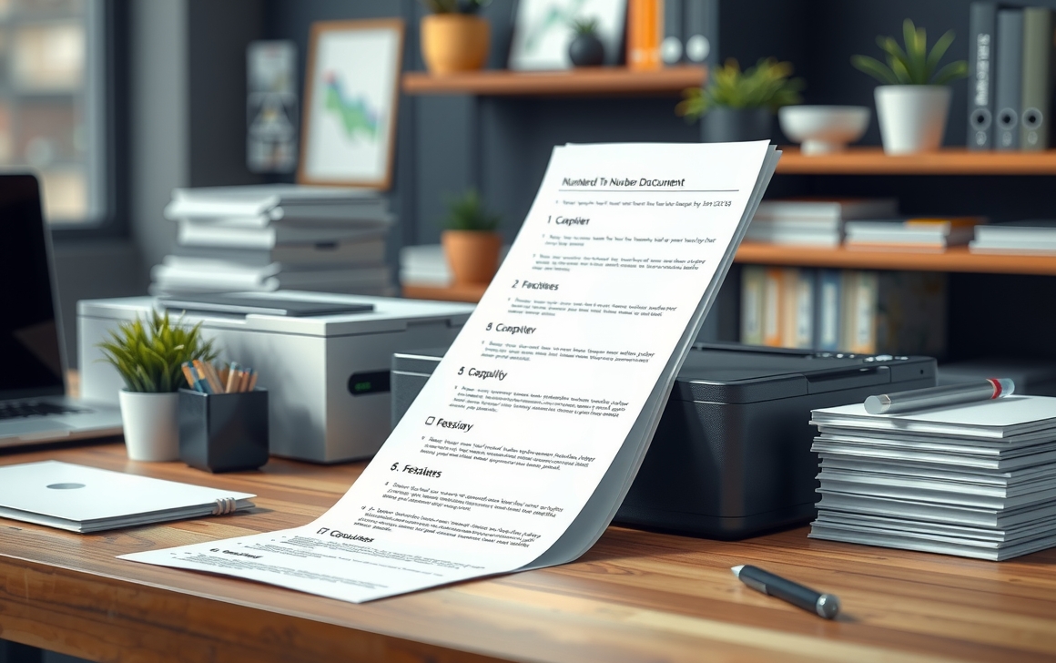 Multi-Page and Finishing Decisions: print numbered multi page documents illustration 2.