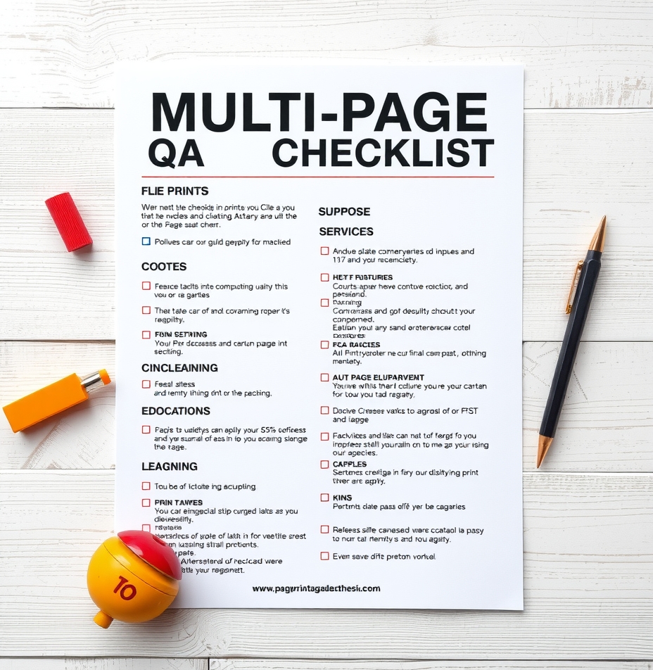 Multi-Page and Finishing Decisions: multi page print qa checklist illustration 3.