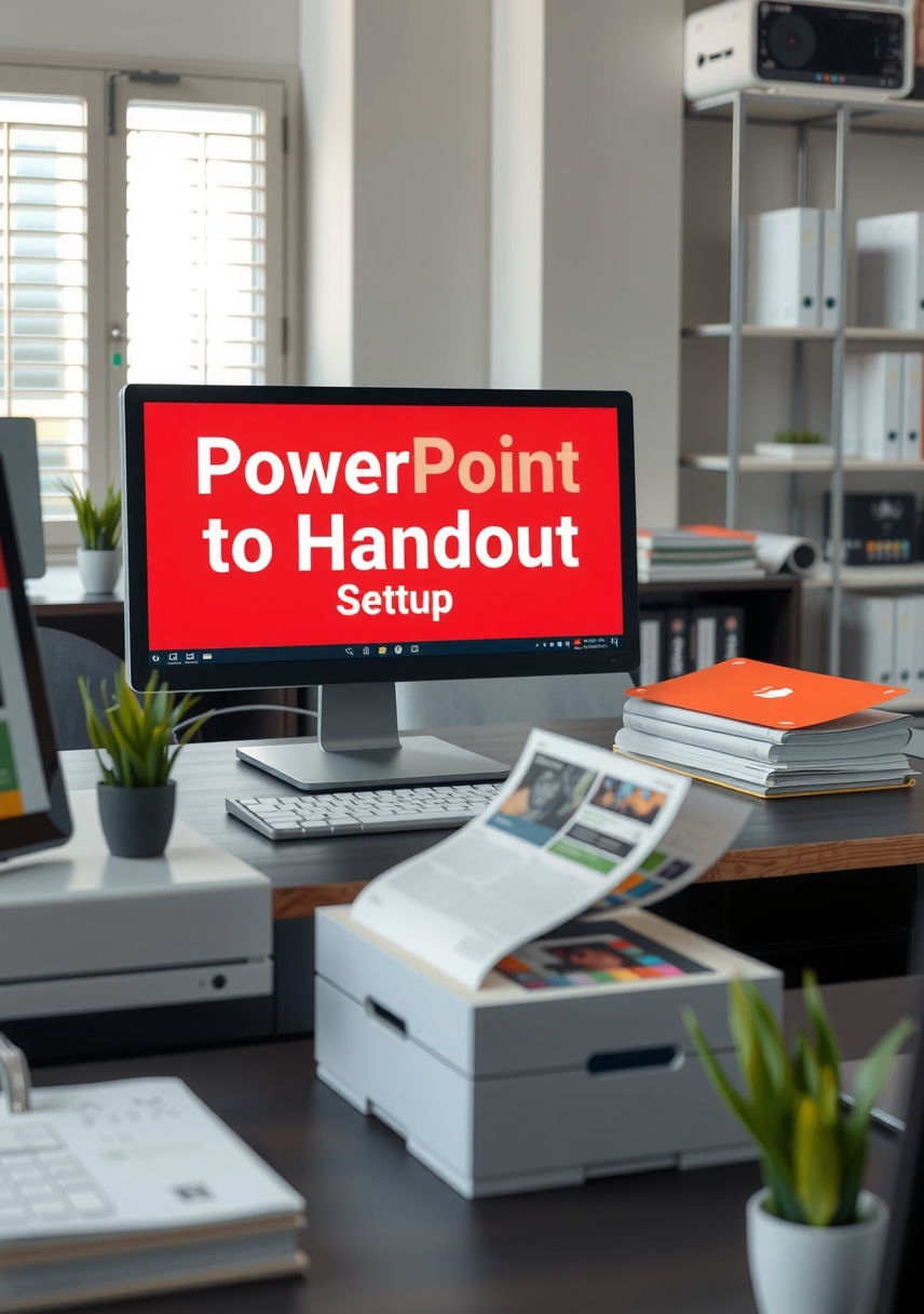 File Prep and Conversion: powerpoint to handout printing setup illustration 5.