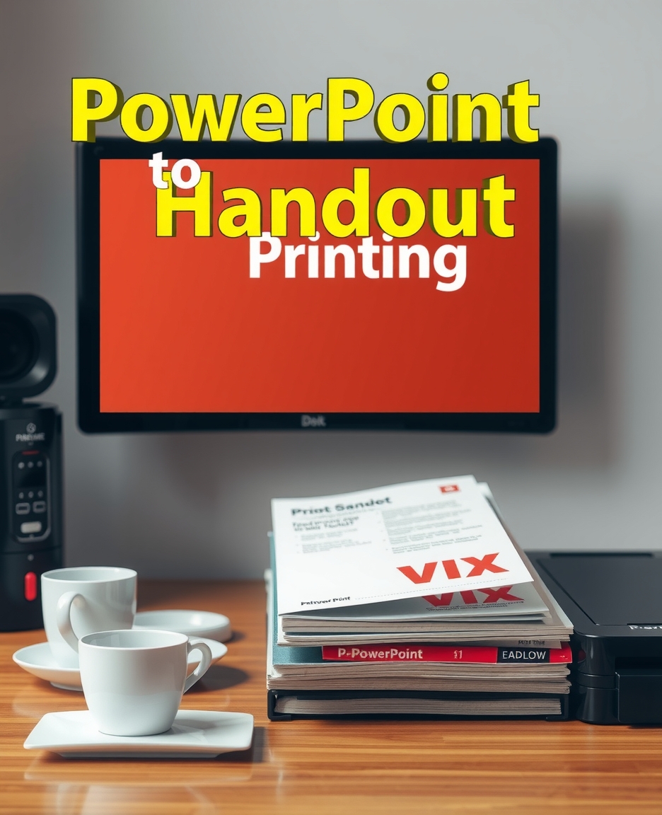 File Prep and Conversion: powerpoint to handout printing setup illustration 6.