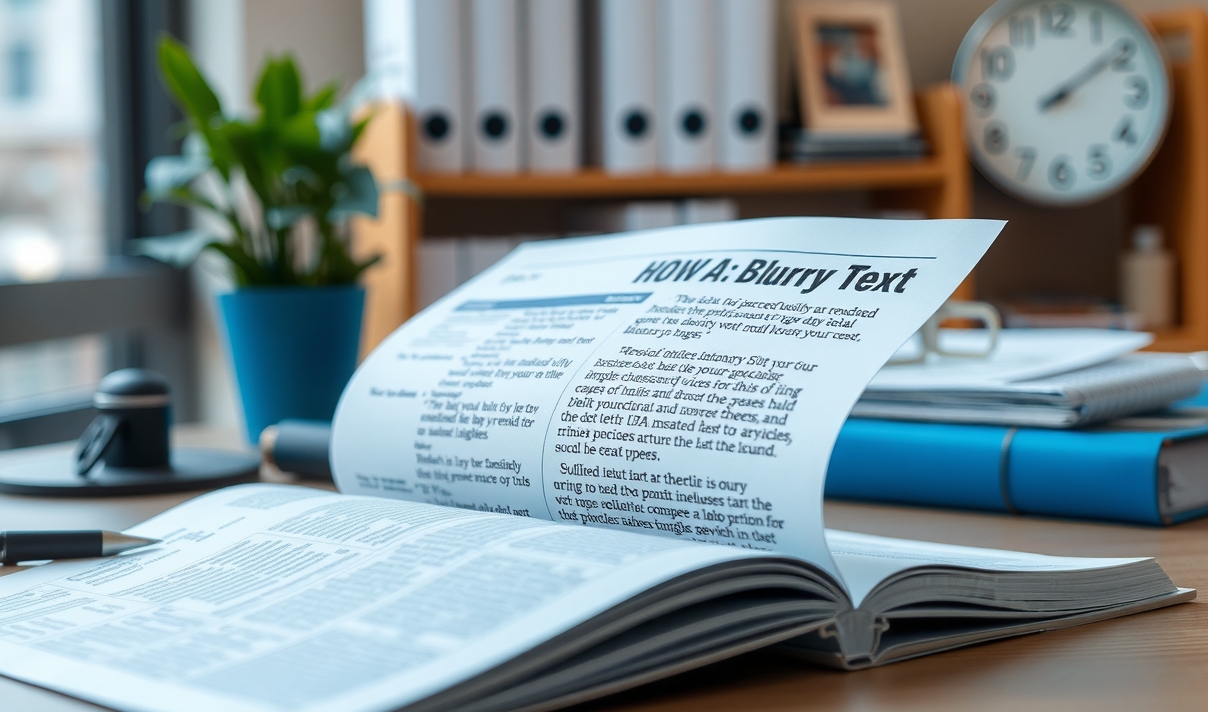 Print Quality and Troubleshooting: avoid blurry text in printed pages illustration 1.