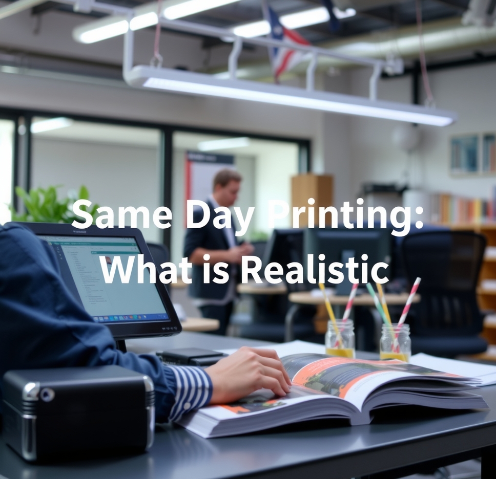 Rush and Same-Day Printing: same day printing realistic illustration 4.