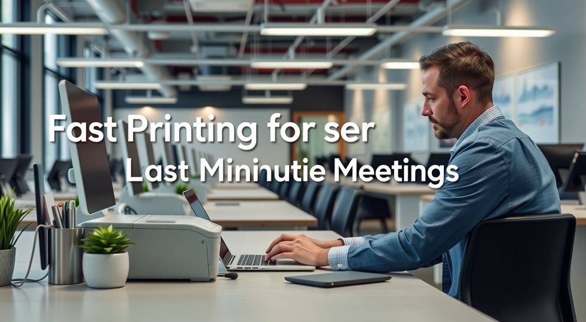 Rush and Same-Day Printing: fast printing for last minute meetings illustration 1.