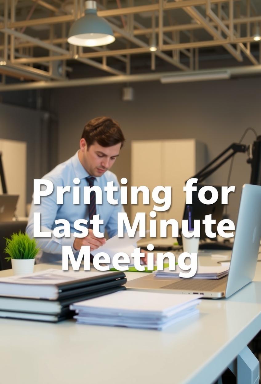 Rush and Same-Day Printing: fast printing for last minute meetings illustration 5.