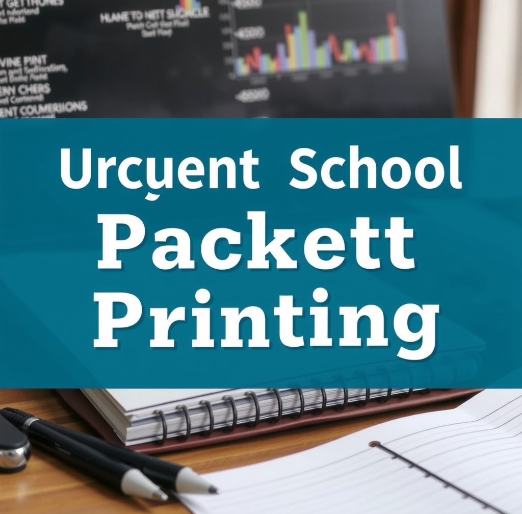 Rush and Same-Day Printing: urgent school packet printing in one day illustration 3.