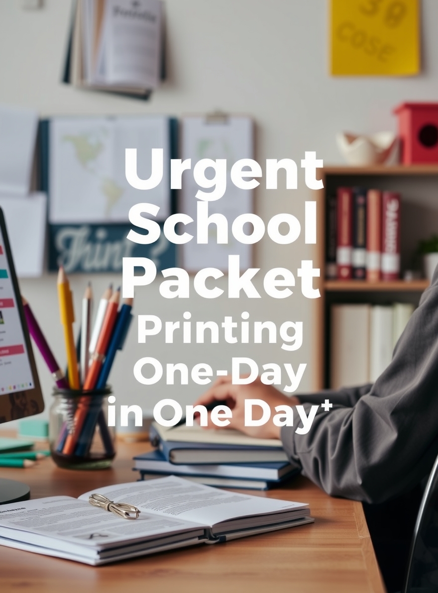 Rush and Same-Day Printing: urgent school packet printing in one day illustration 4.