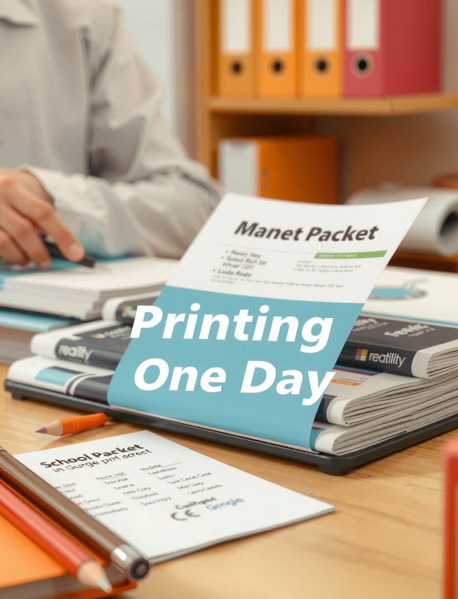 Rush and Same-Day Printing: urgent school packet printing in one day illustration 6.