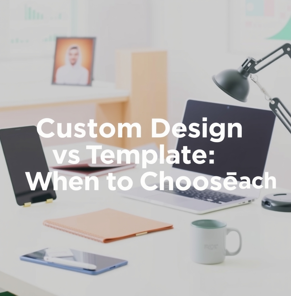 Templates and Design Help: custom design vs template when to choose each illustration 3.