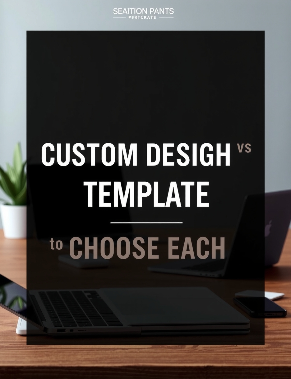 Templates and Design Help: custom design vs template when to choose each illustration 5.