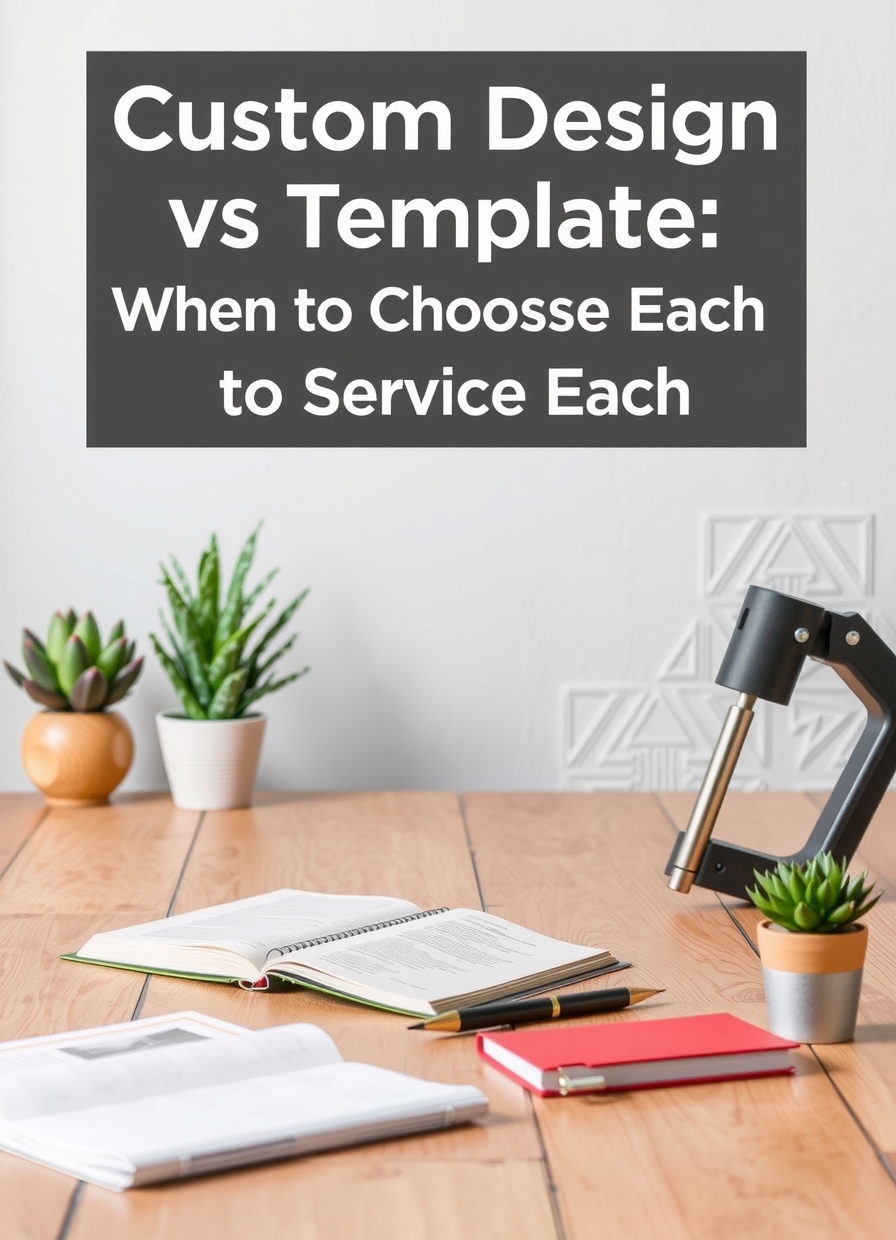 Templates and Design Help: custom design vs template when to choose each illustration 6.