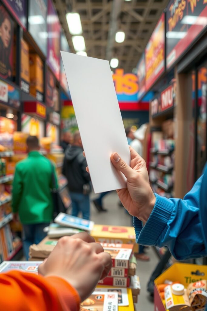 Tri Fold Flyers Sequence Single Blank Sheets Vertical 2