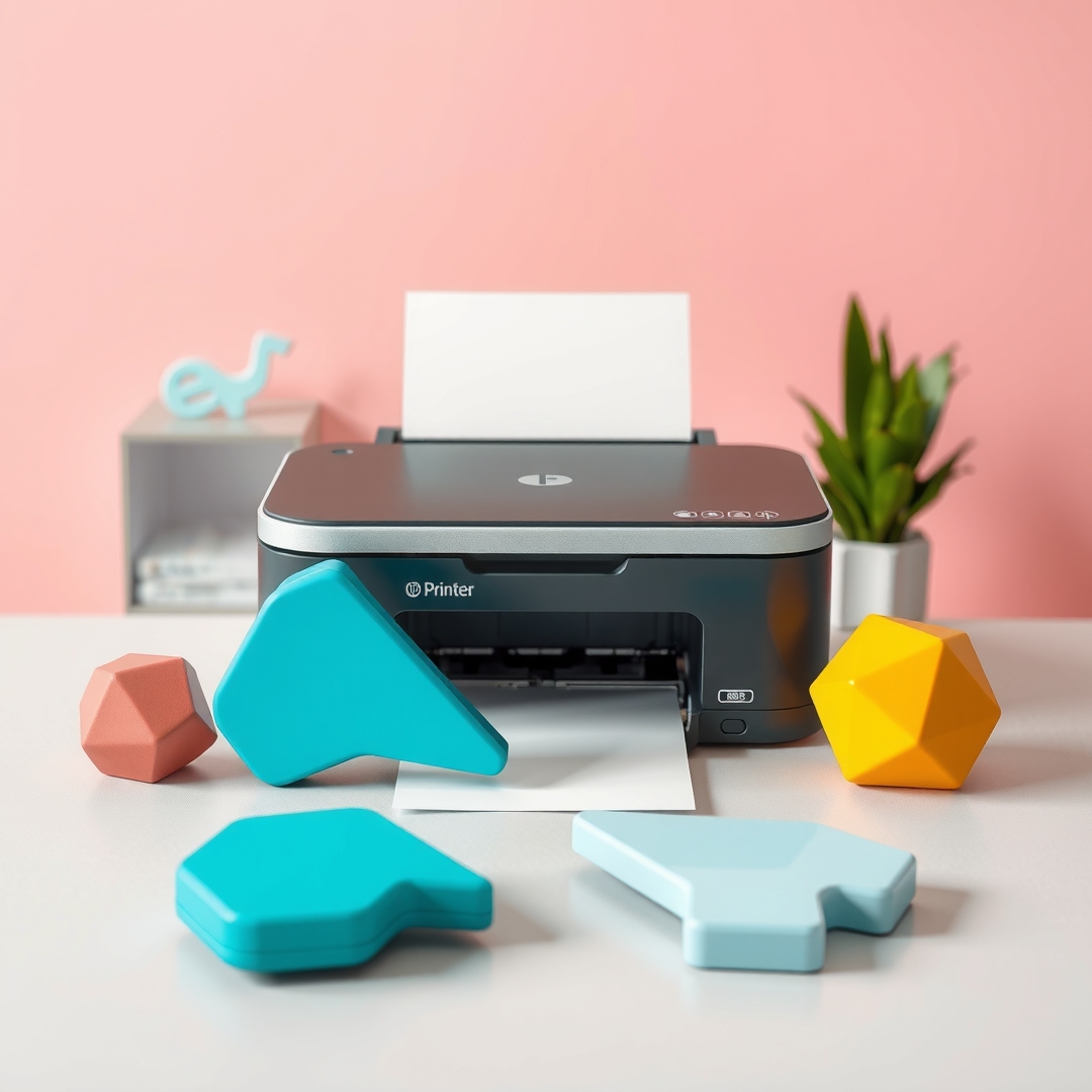 Where Print Flyers Colorful Tabletop Comparison Scene Square