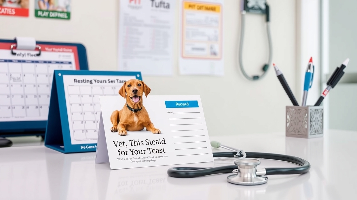 veterinary recall postcard clinic