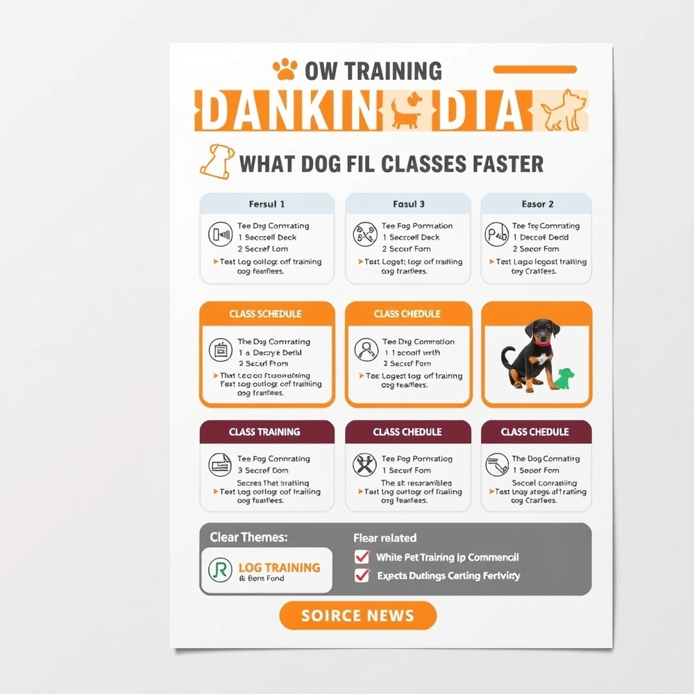 Flyer performance graph for dog training enrollments