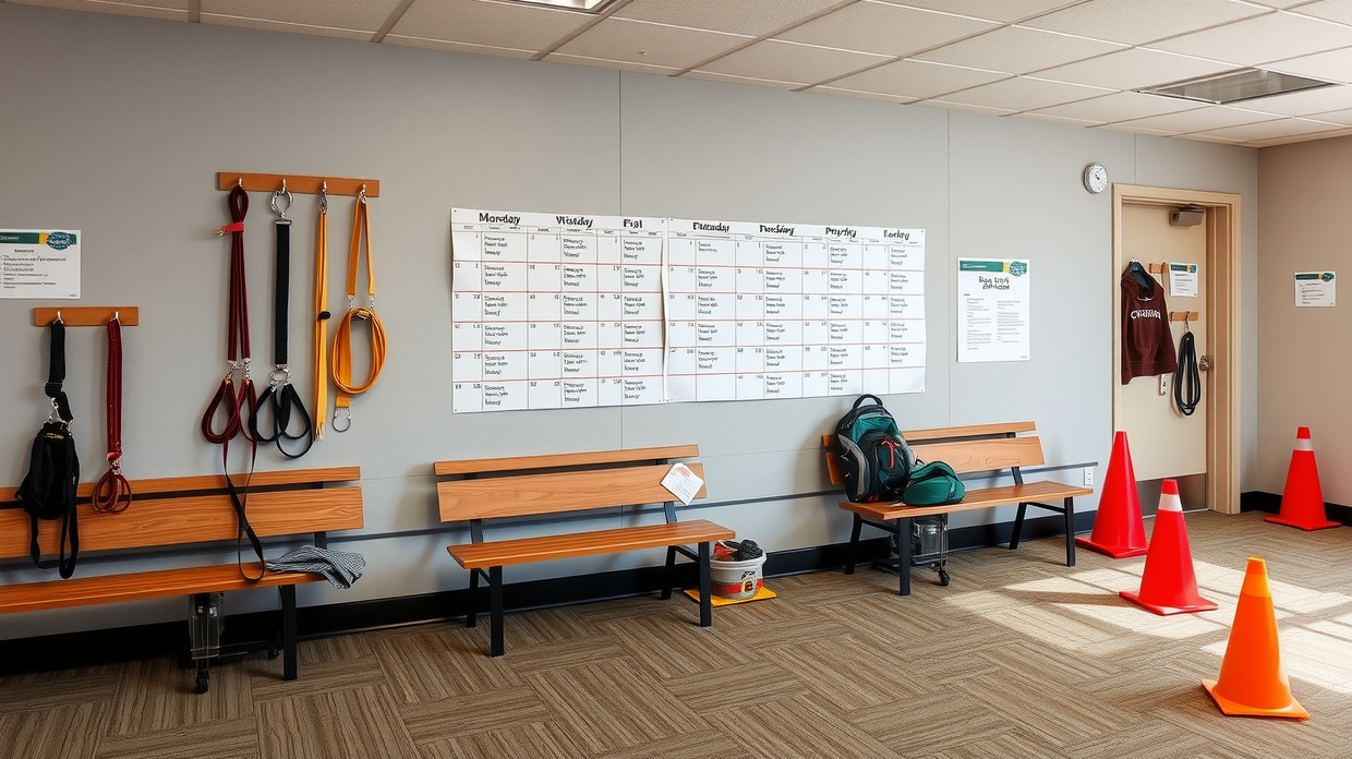 printed dog class schedule