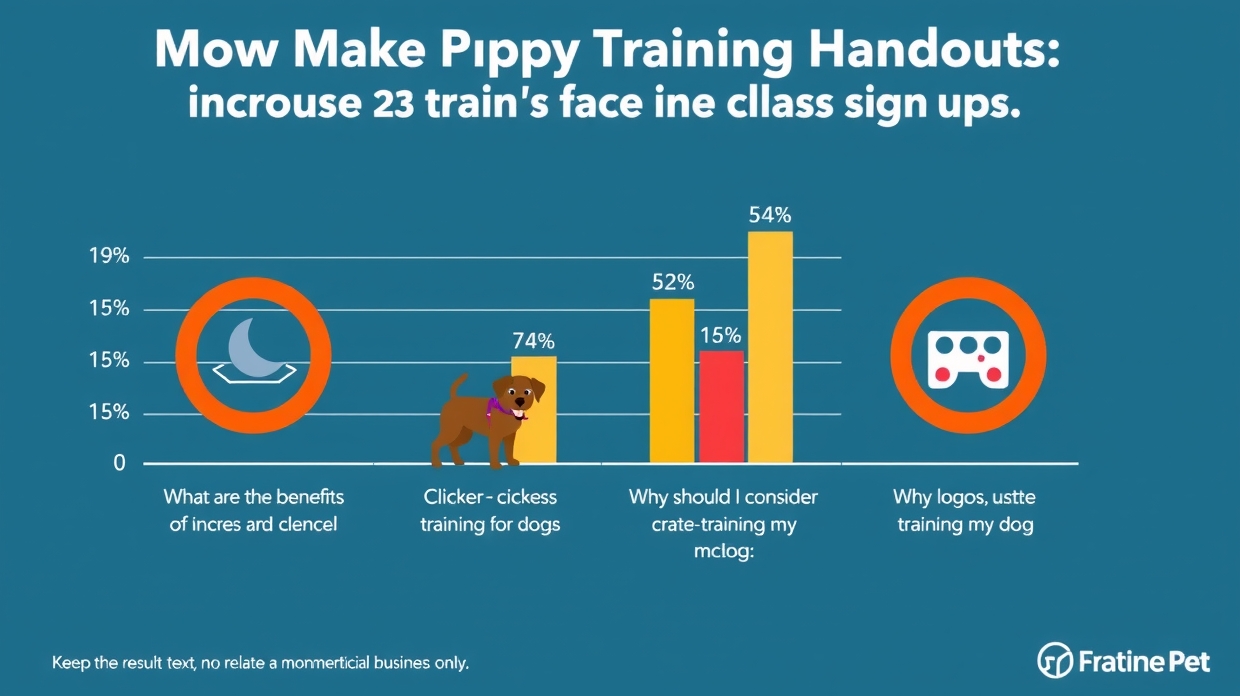 Tri-fold puppy training brochure open to crate training tips