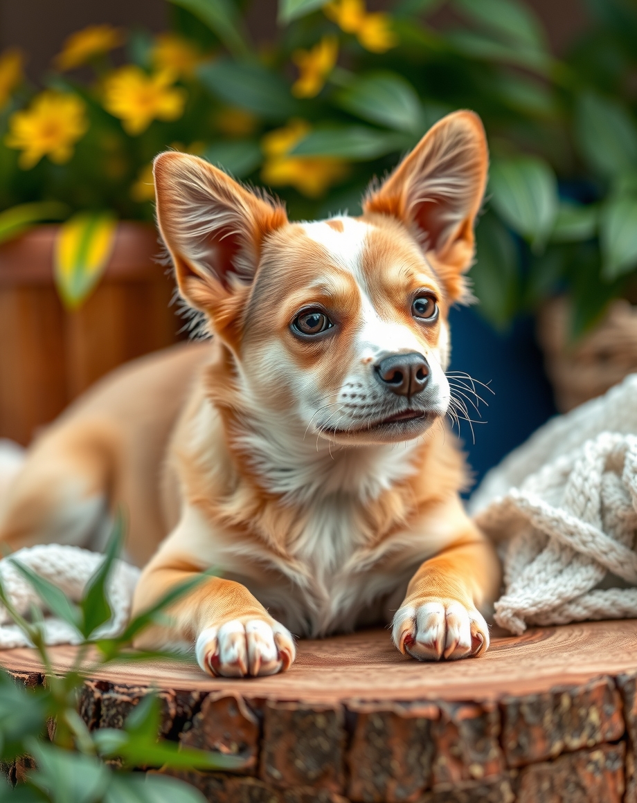 Dog trainer business cards on a table beside leashes and treats
