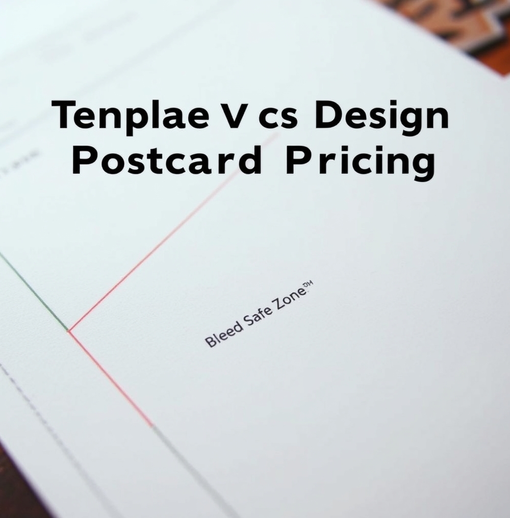 Template vs Custom Design Postcard Pricing