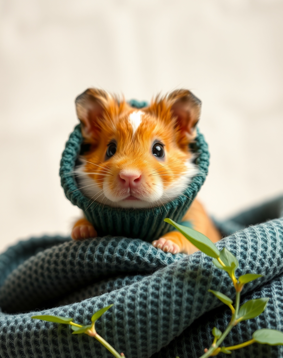 Small pet starter guide beside a hamster habitat and supplies