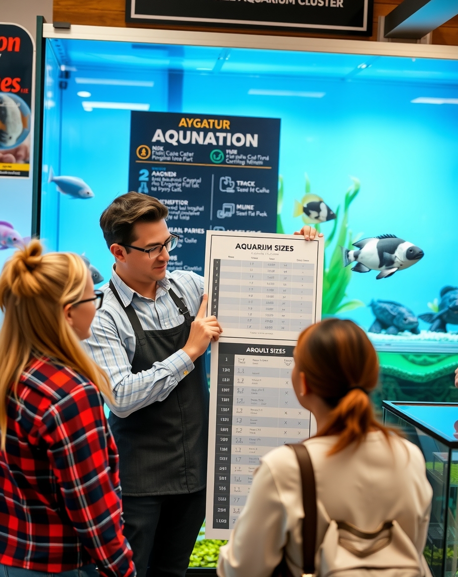 employee explaining customer pet