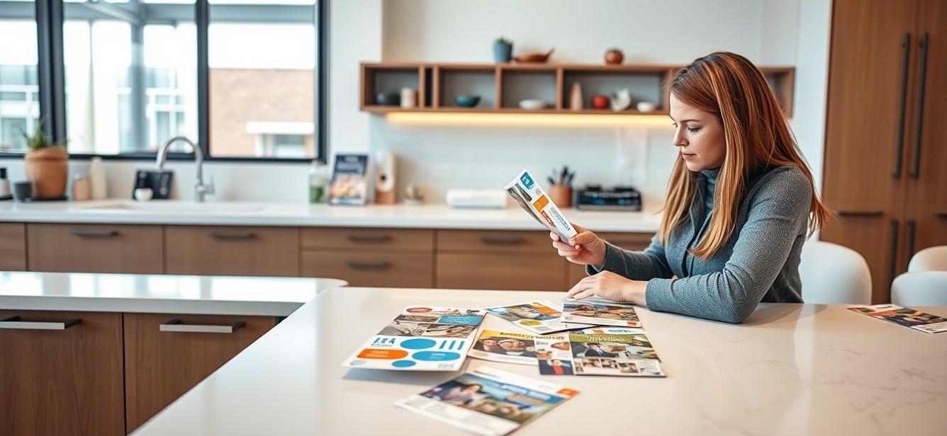 How Much Should Nonprofit Limited Budget Postcard Planning Cost? A Real Budget Guide: a nonprofit coordinator reviewing postcard samples on a clean counter with local campaign notes.