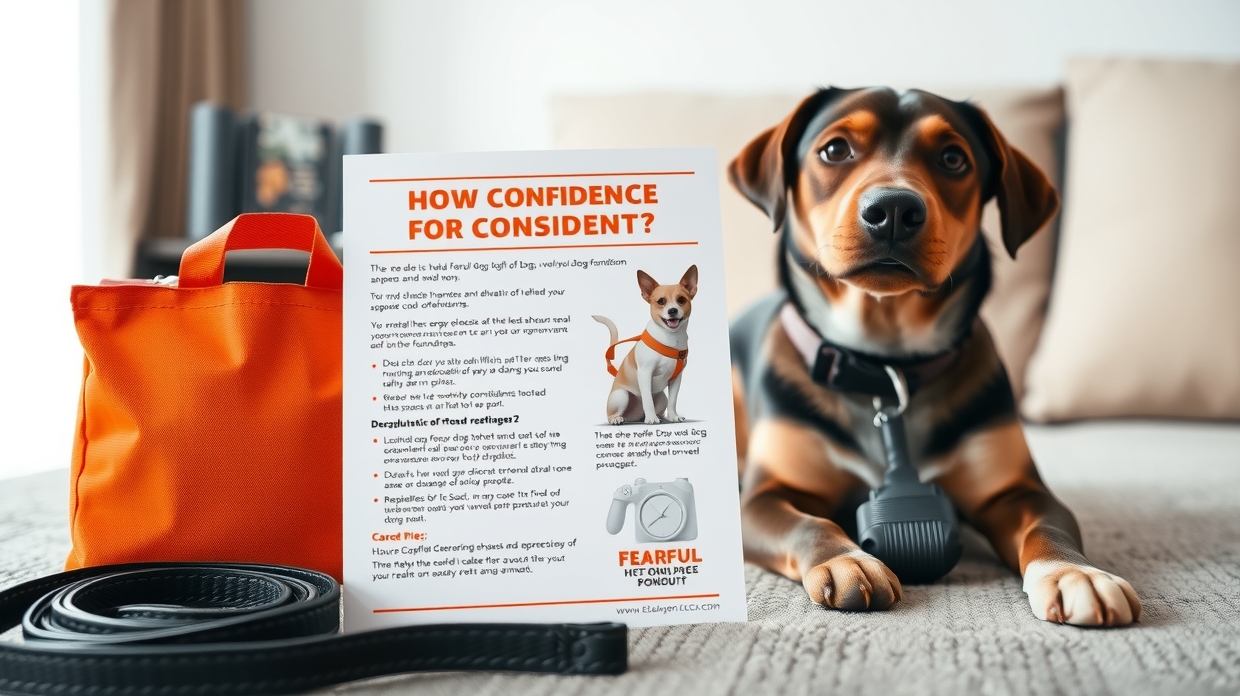 Confidence progress graph for fearful dog support plans