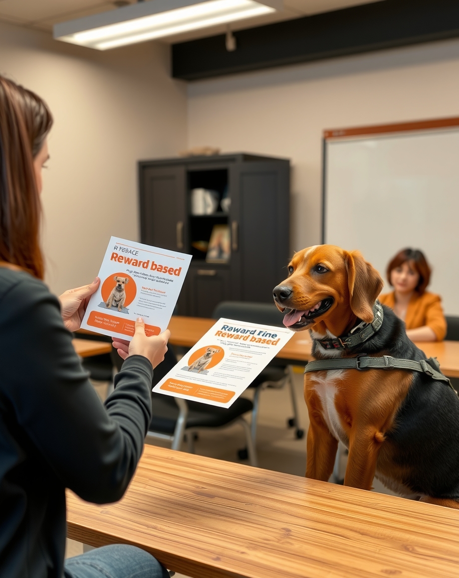 trainer showing reward based