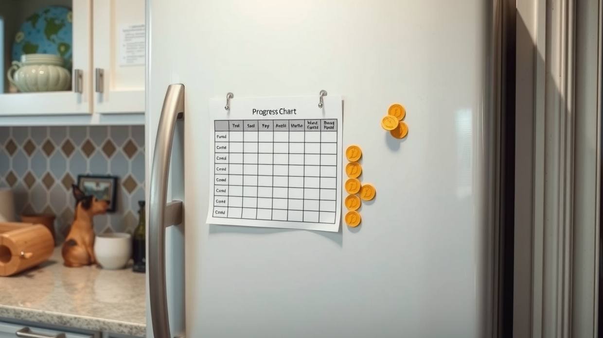 Recall training chart with distance and distraction milestones