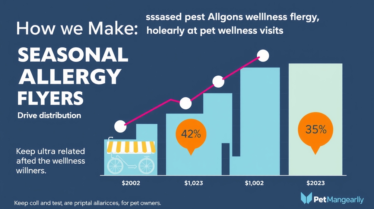 Seasonal visit graph after flyer distribution