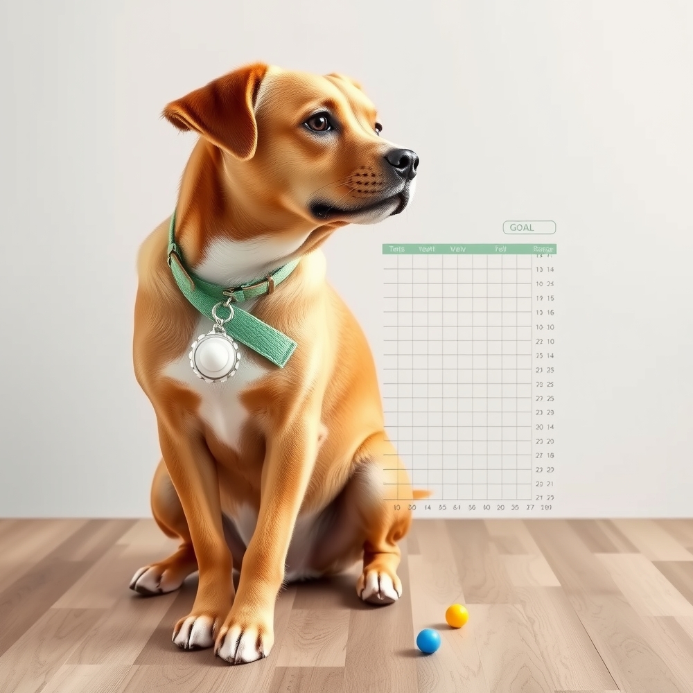 Weight tracking chart with date lines and goal range