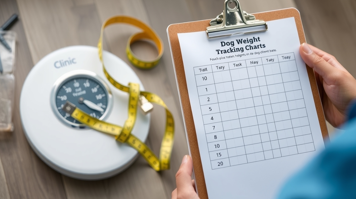 Weight trend graph showing chart use over time