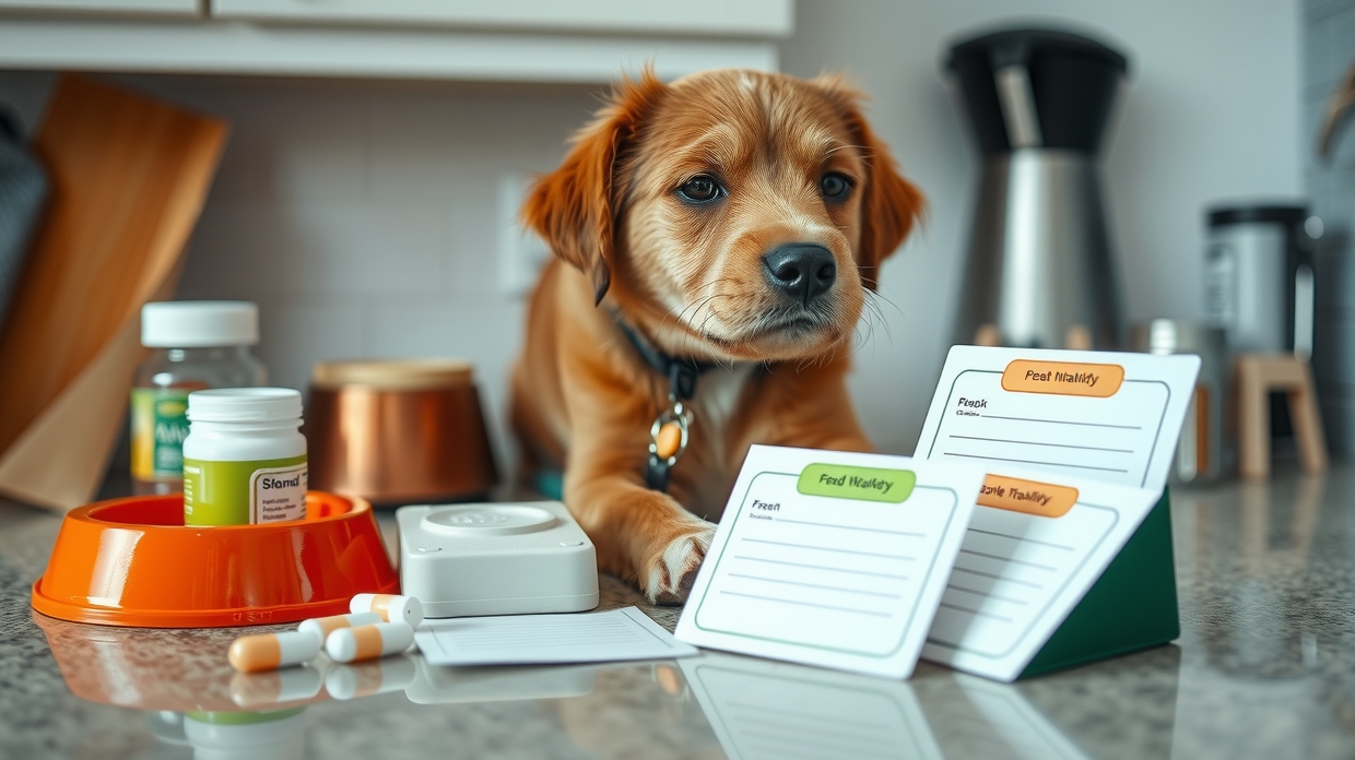 food bowls kitchen counter