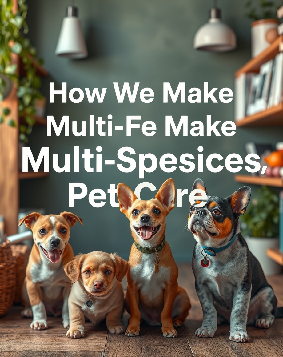 Multi-species pet care brochure on a retail and clinic counter