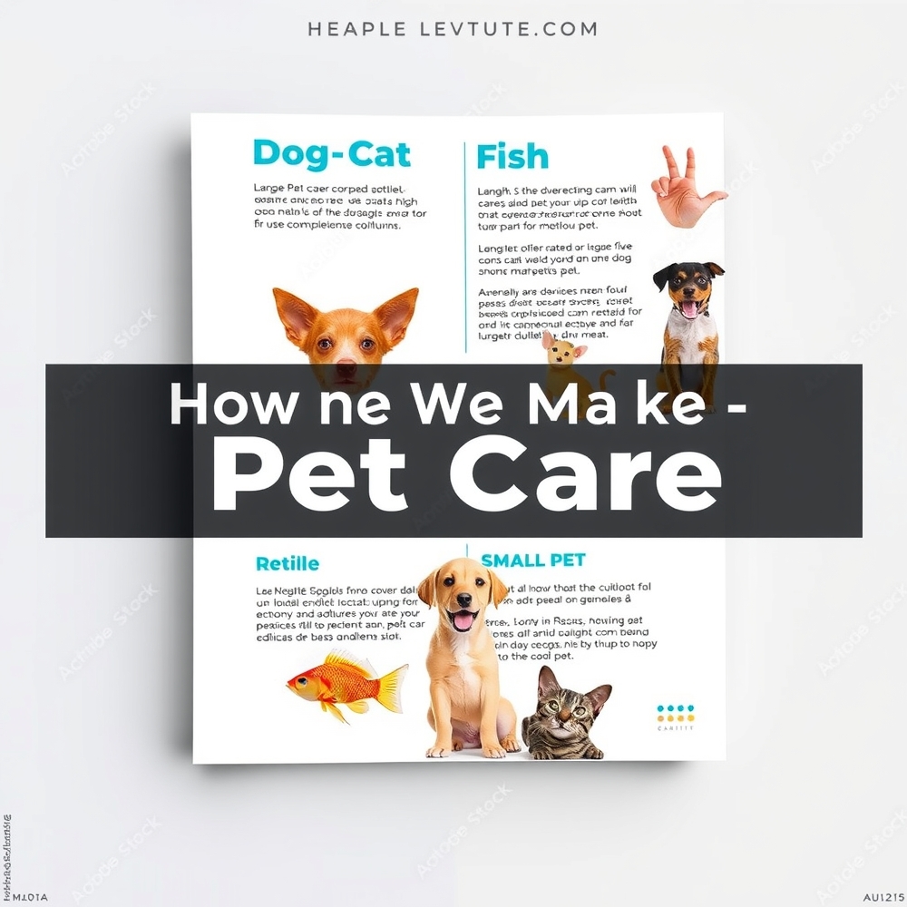 Pet owner browsing a brochure for different pets