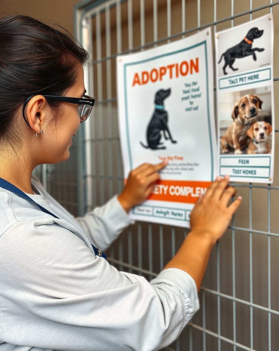 volunteer placing wall compassionate