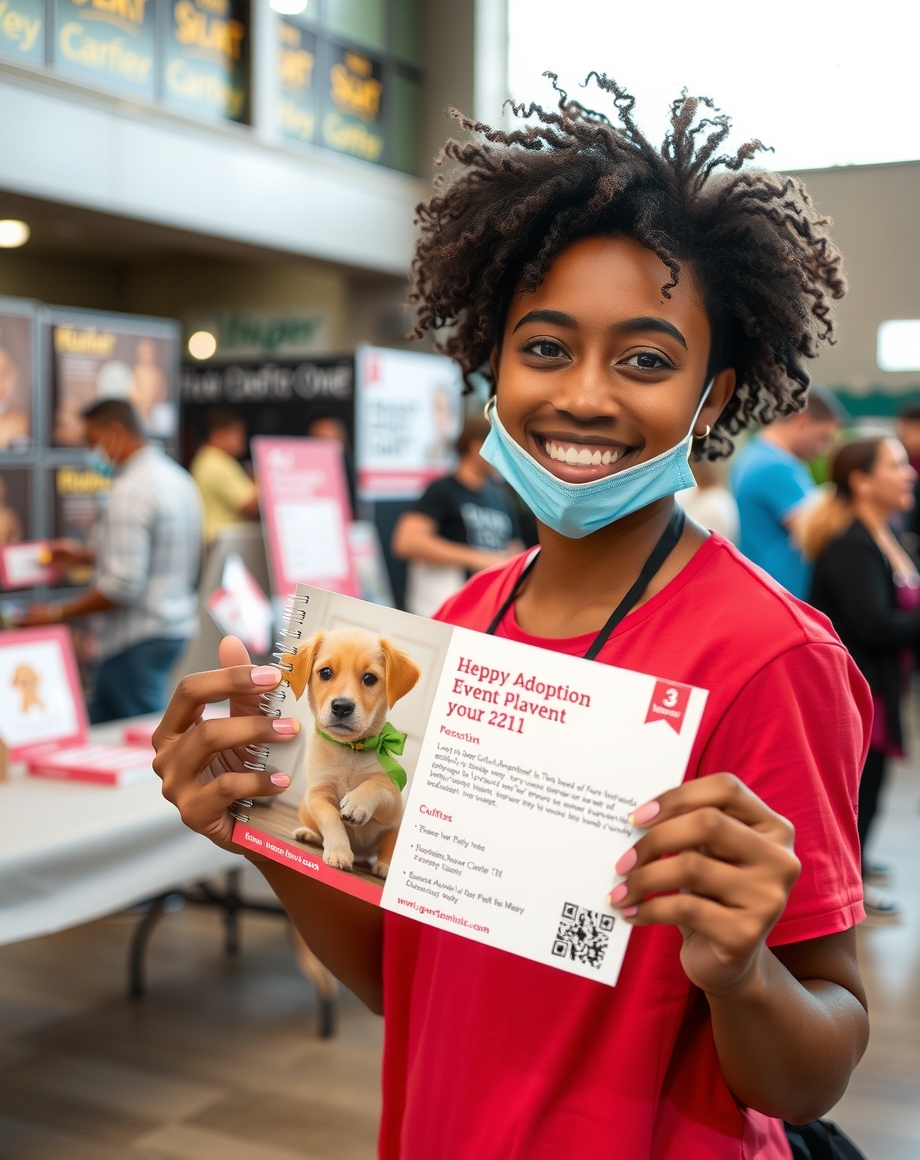volunteer holding setting space